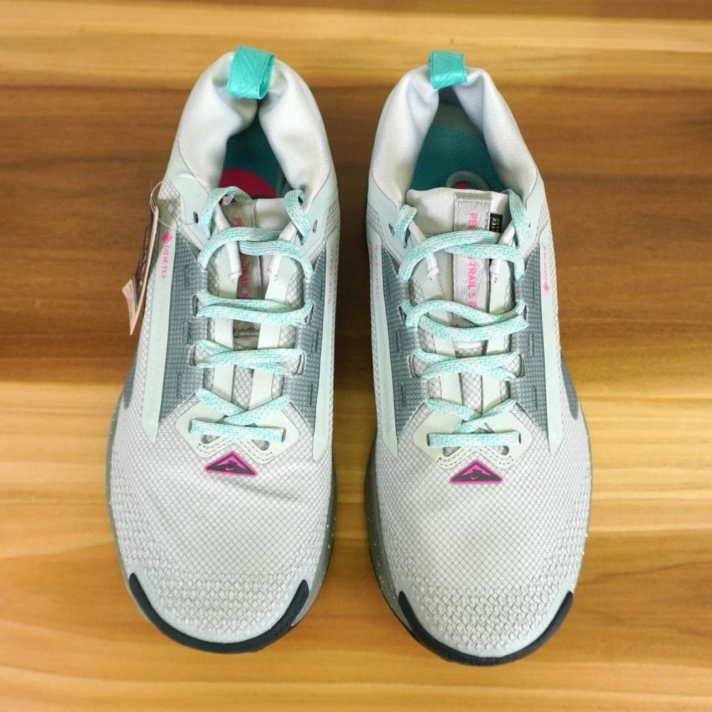 NEW Nike Pegasus Trail 5 GORE-TEX Mens 8.5 Grey Teal‎ Waterproof Running FQ0908